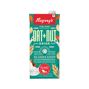 Bagrrys Plant Based Oat Nut Drink Dairy Gluten Free No Added Sugar 1 L