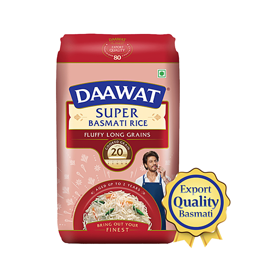Daawat Basmati Rice Super 1 Kg Pouch