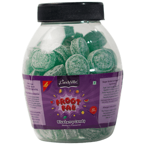 Candyville Froot Fab Flavoured Candy Blueberry Refreshing Taste 300 G Jar