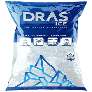 Dras Ice Ice Cube For Human Consumption From Potable Water Ideal For Beverages 1 Kg