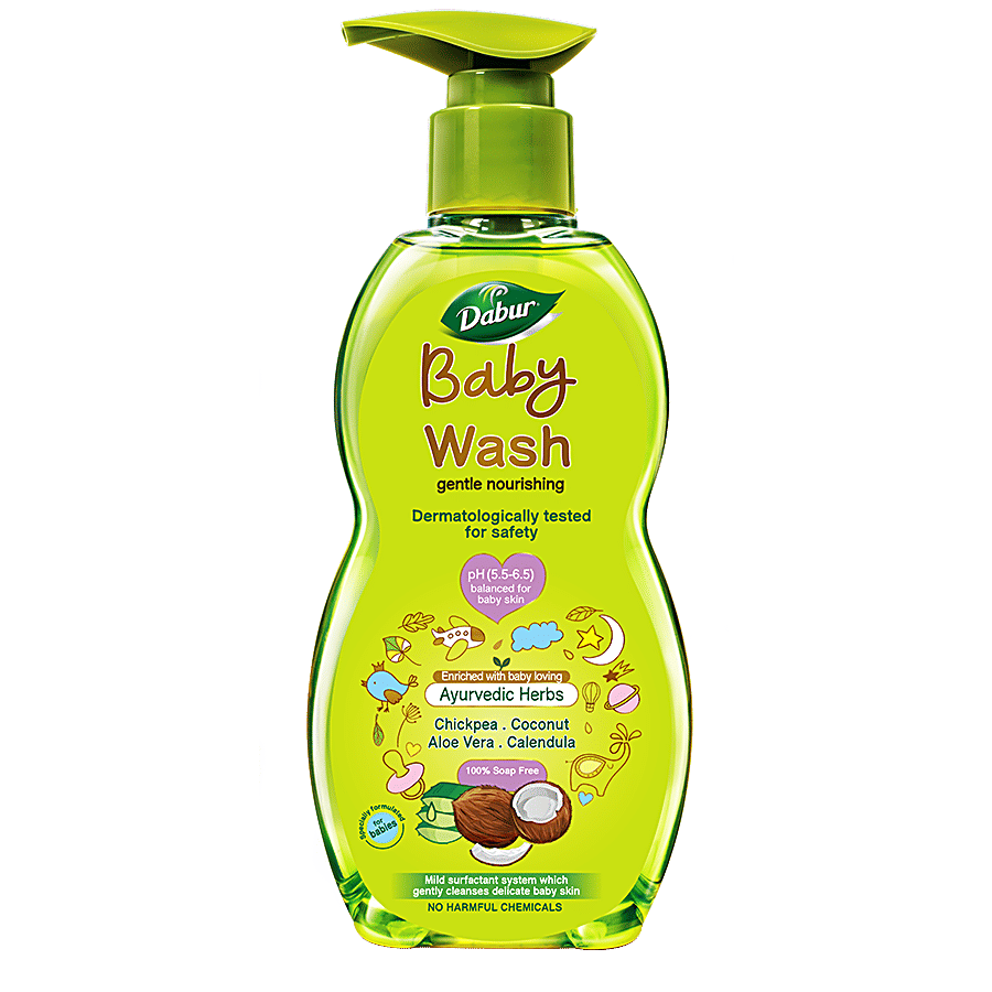Dabur Baby Wash With No Harmful Chemicals Tear Free Formula 500 Ml