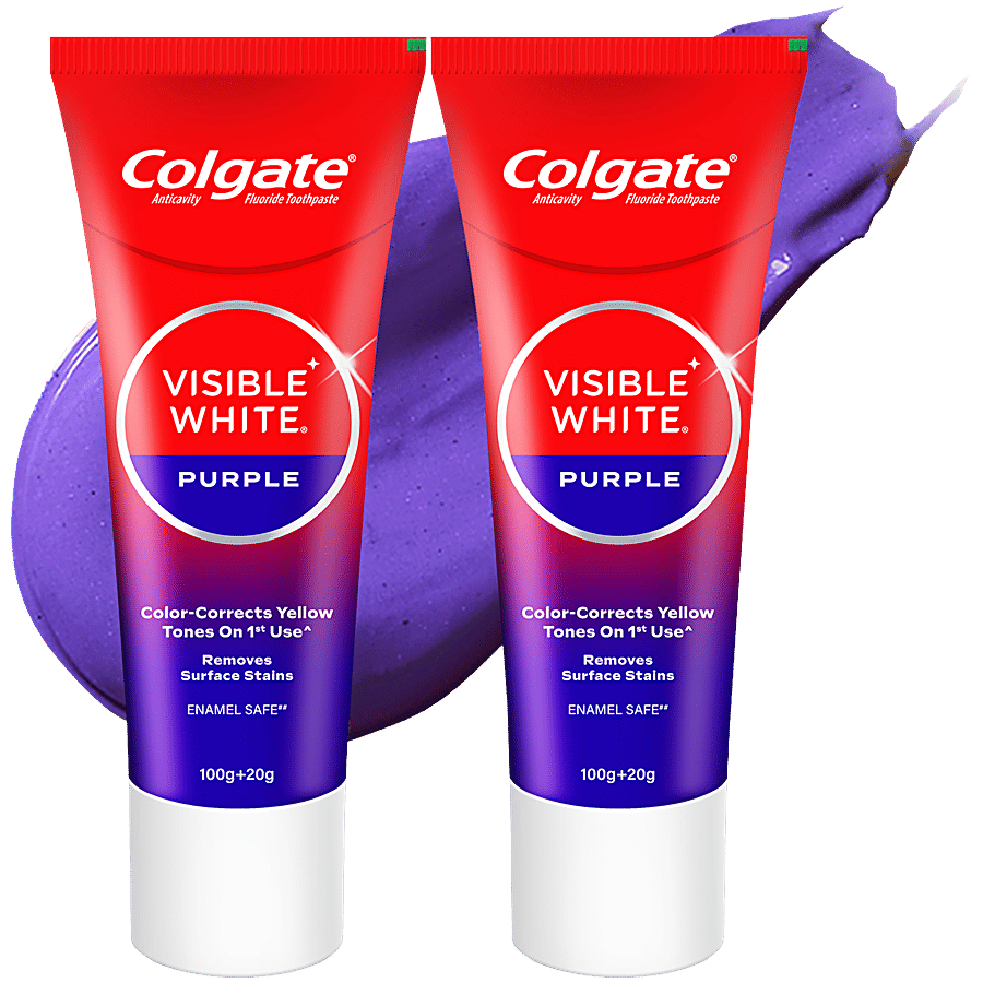 Colgate Visible White Purple Toothpaste 240 G
