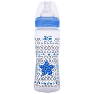 Chicco Baby Feeding Bottle Fast Blue 4m 330 Ml