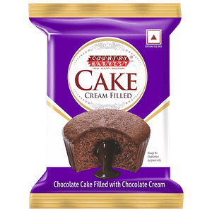 Country Harvest Cream Filled Cake Fresh Healthy Wholesome Chocolate Flavour 18 G