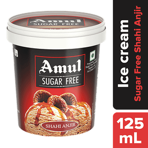 Amul Sugar Free Ice Cream Anjeer With Chocolate Sauce 125 Ml