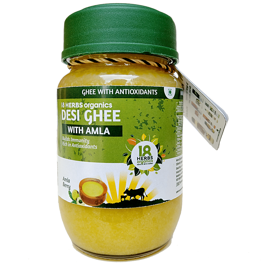 18 Herbs Organics Desi Ghee With Amla 200 Ml