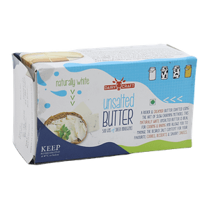Dairy Craft Butter Unsalted Naturally White 500 G