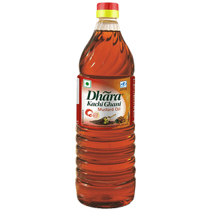 Dhara Oil Mustard Kachi Ghani 1 L Bottle