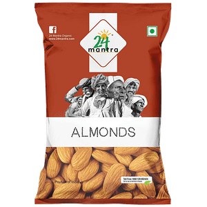 24 Mantra Naturals Almonds 100 G Pouch