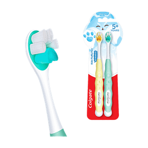 Colgate Kids Fluffy Paw Ultra Soft Toothbrush For 5 Years 2 Pcs
