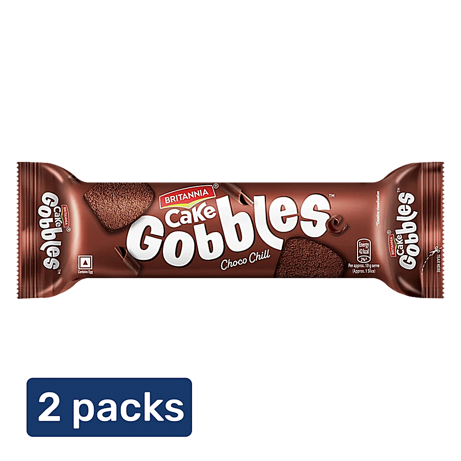 Britannia Gobbles Choco Chill Cake 2x120 G