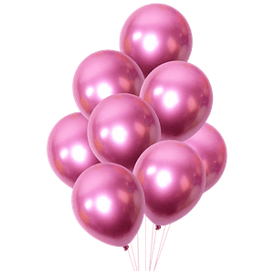 Cherishxcom Balloons For Birthday Party Decorations Engagements Baby Showers Pink Chrome 10 Pcs