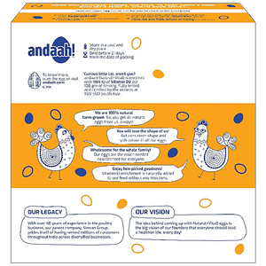 Andaah Eggs Natural Vita D Improves Bone Health 25 Pcs