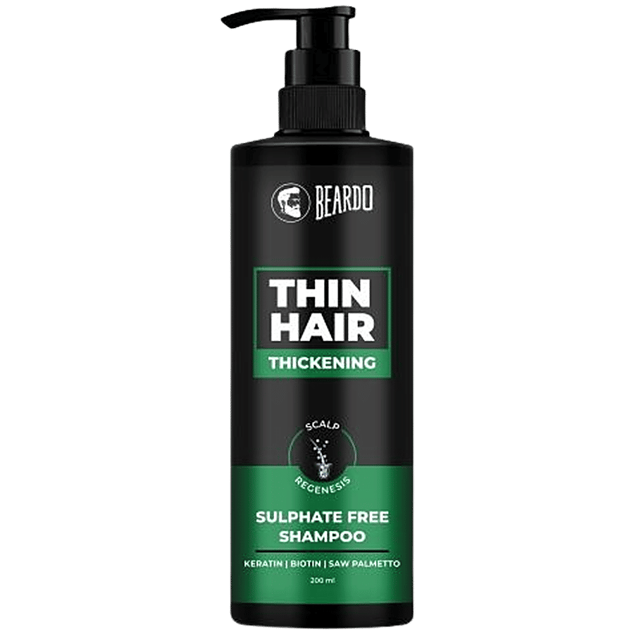 Beardo Thin Hair Thickening Sulphate Free Shampoo 200 Ml