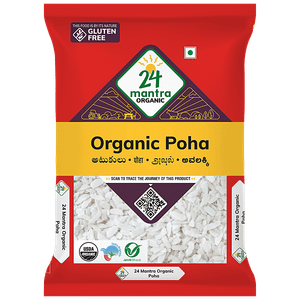 24 Mantra Organic Poha Flattened Riceavalatukulu 500 G Pouch