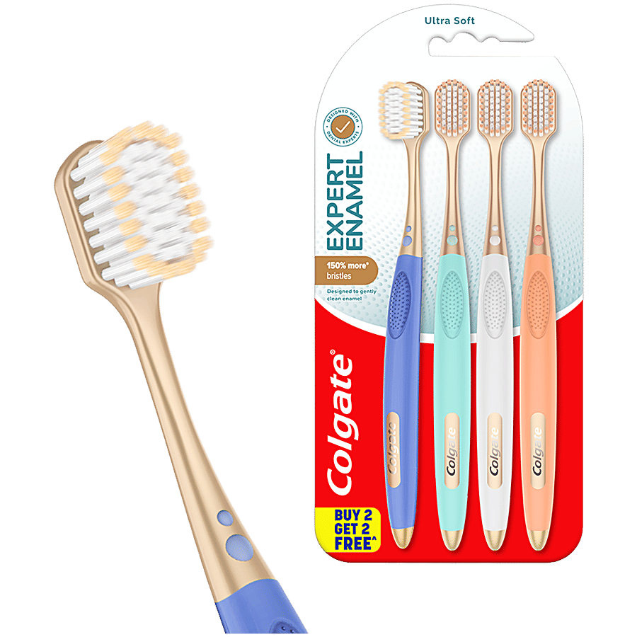 Colgate Gentle Enamel Ultra Soft Toothbrush 4 Pcs