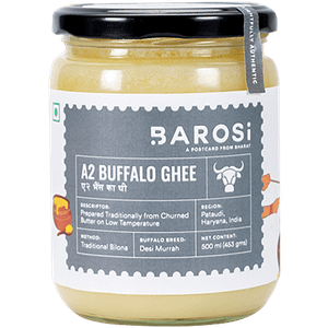 Barosi A2 Buffalo Ghee Rich In Antioxidants Improves Immune System 500 Ml