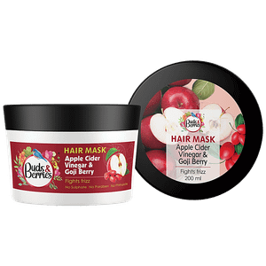 Buds Berries Anti Frizz Hair Mask Apple Cider Vinegar Gojiberry For Soft Smooth Hair 200 Ml