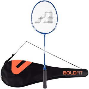 Boldfit Aluminium Badminton Rackets With Full Cover Bag Blue 1 Pc