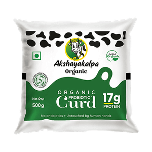Akshayakalpa Organic Probiotic Curd Good For Digestion Wholesome 500 G