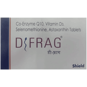 Dfrag Dfrag Tablet With Coenzyme Q10 Vitamin D3 Selenomethionine Astaxanthin Mineral Boost For Improved Energy 10 Pcs