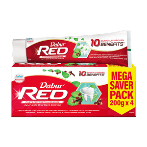 Dabur Red Indias No1 Ayurvedic Fluroide Free Paste 200 G