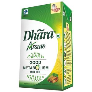 Dhara Refined Vegetable Oil 1 L Carton