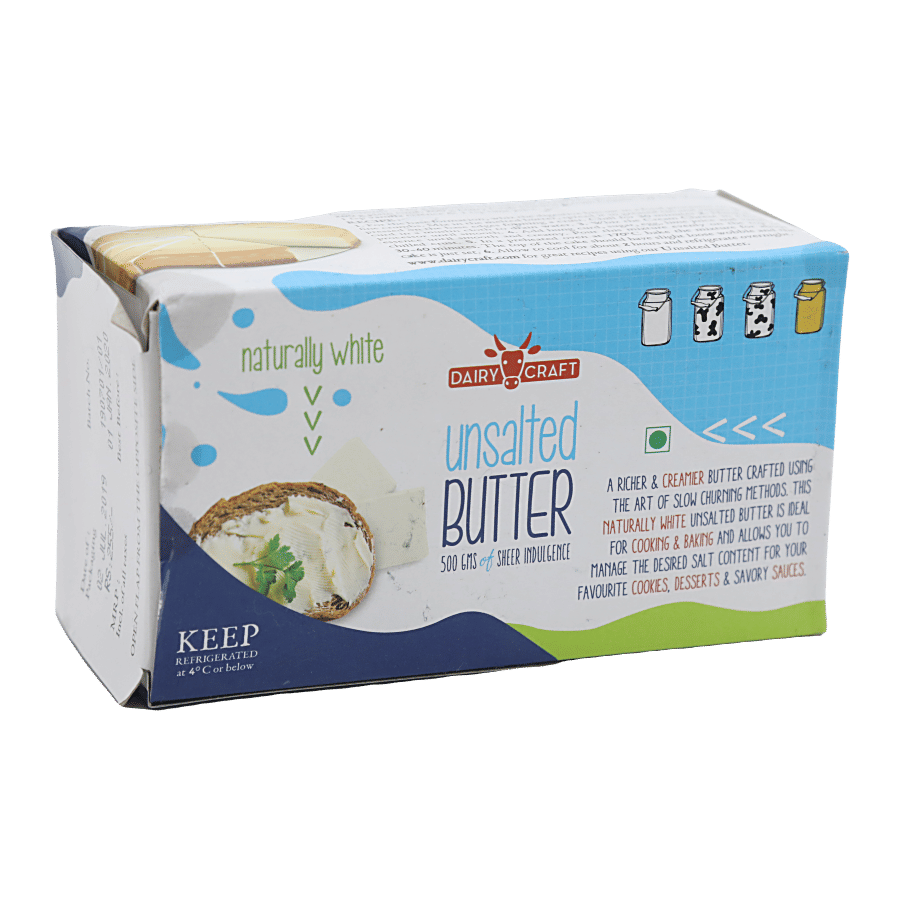 Dairy Craft Butter Unsalted Naturally White 500 G
