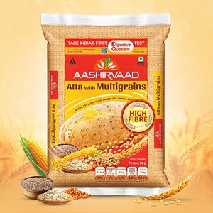 Aashirvaad Atta With Multigrains High Fibre Soft Rotis 10 Kg