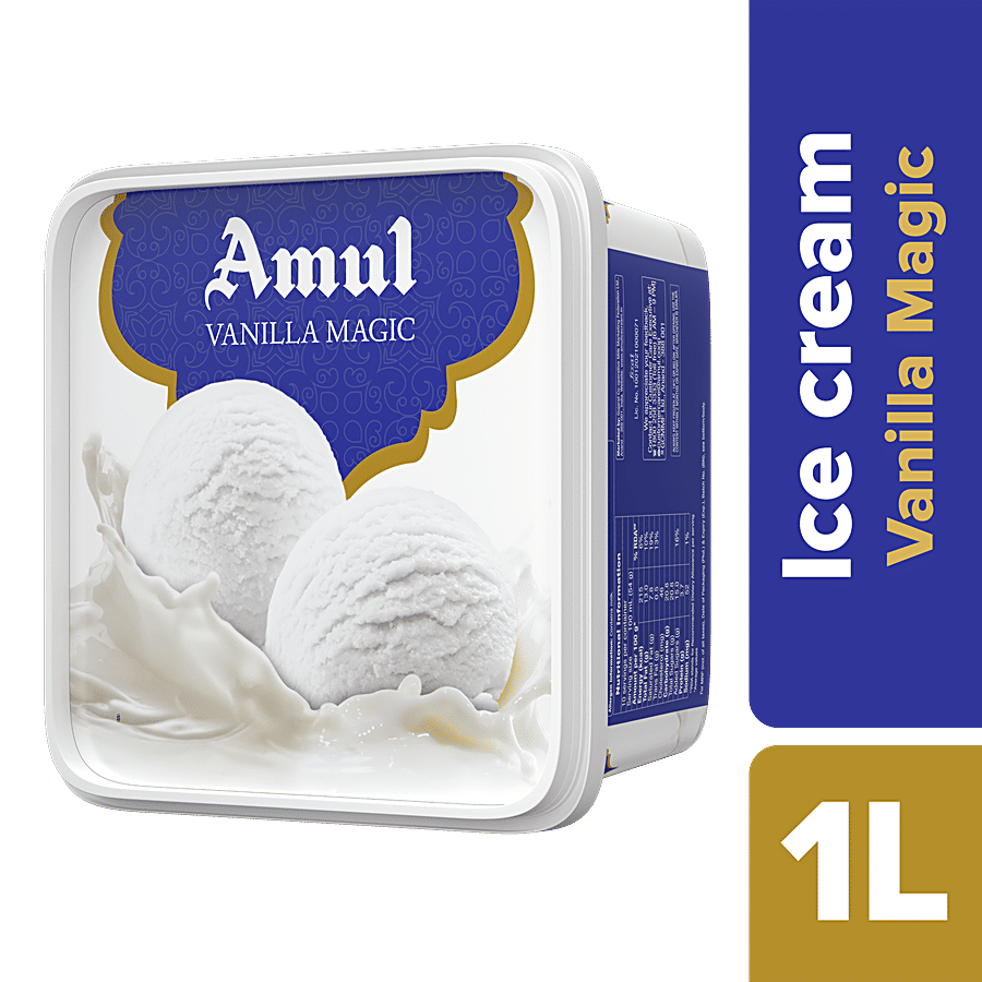 Amul Real Ice Cream Vanilla Magic 1 L Tub