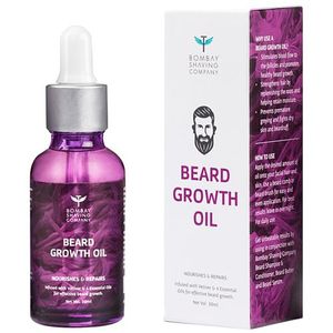 Bombay Shaving Company Beard Growth Oil Powered With Vetiver 4 Essential Oils 30 Ml