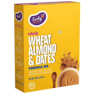 Early Foods Whole Wheat Almond Date Porridge Mix 200 G