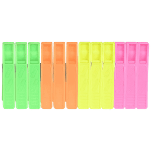 Cs Plastic Cloth Clip Set Multicoloured 12 Pcs