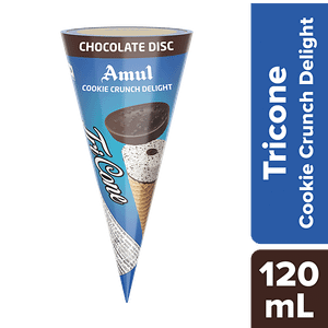Amul Tricone Cookie Crunch Delight Ice Cream 120 Ml