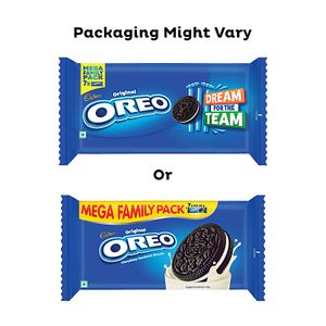 Cadbury Oreo Chocolatey Sandwich Biscuit Crunchy Vanilla Flavour Mega Family Pack 972 G