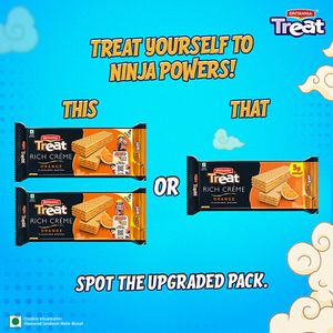 Britannia Treat Treat Creme Wafers Orange 60 G
