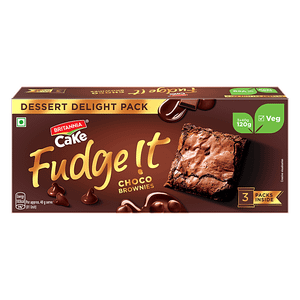 Britannia Veg Fudge It Choco Browine Cake 120 G
