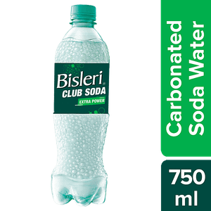 Bisleri Club Soda Extra Power Refreshing Drink 750 Ml Bottle