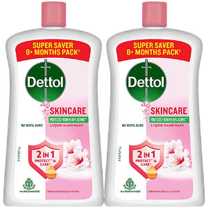 Dettol Liquid Hand Wash Skin Care 2x900 Ml