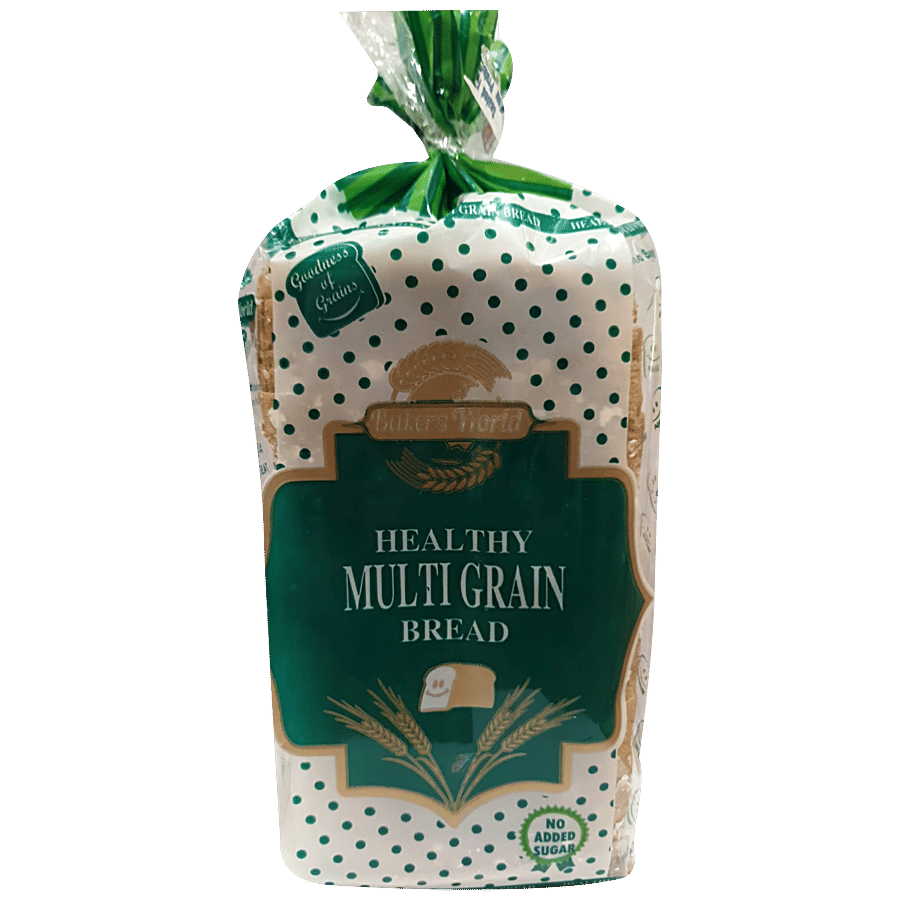 Bakers World Healthy Multigrain Bread Nutritious Low In Calories Spongy 400 G