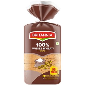 Britannia 100 Whole Wheat Bread 450 G Pouch