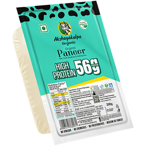 Akshayakalpa Organic Paneer High Protein 56 G 200 G Pouch