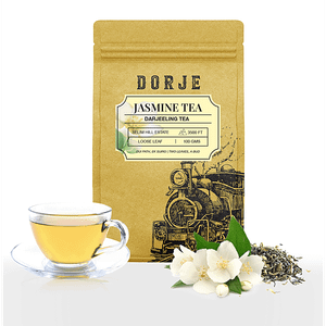 Dorje Jasmine Darjeeling Tea Floral Aromatic Subtle 100 Organic 100 G