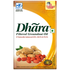 Dhara Groundnut Oil 1 L Carton