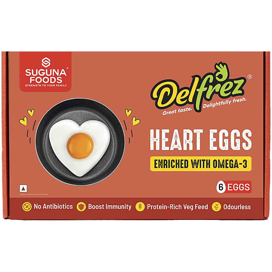 Suguna Speciality Eggs Heart 6 Pcs Carton