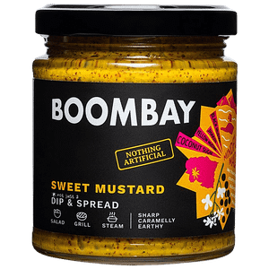 Boombay Sweet Mustard Dip Spread Caramelly Earthy 190 G