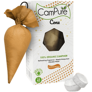 Campure Cone Sandalwood Camphor 60 G