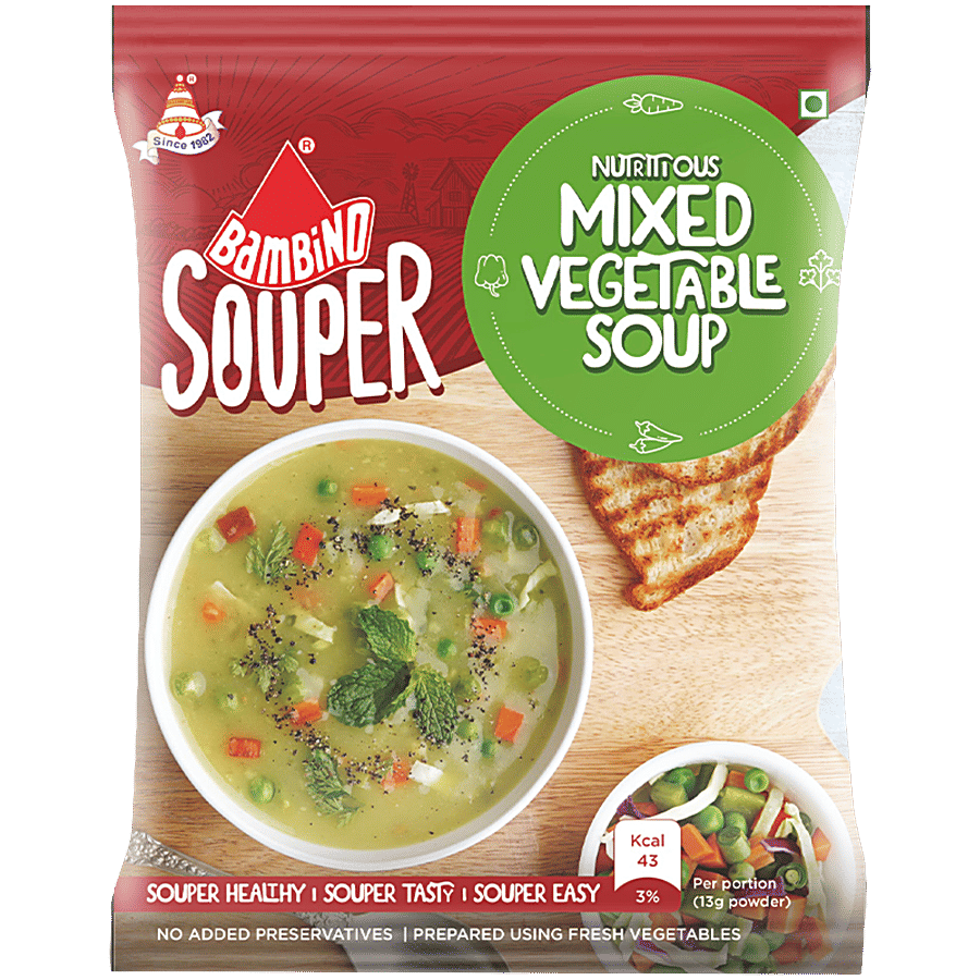 Bambino Soup Powder Mixed Vegetable 47 G Pouch