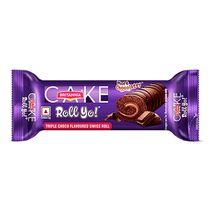 Britannia Cake Roll Yo Triple Choco Swiss Roll More Chocolatey 27 G