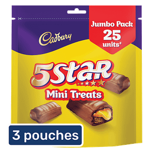 Cadbury 5 Star Chocolate Home Pack 20 Units 3x200 G